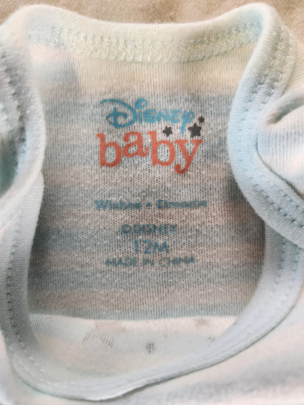 Disney Baby Cotton Knit Short Sleeve One Piece Outfits Size 12M Set Of 7